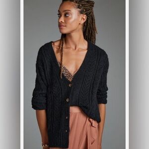 Anthropologie CLASSIC POINTELLE CARDIGAN